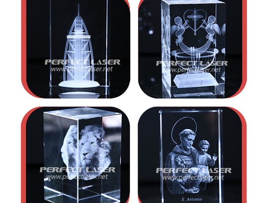 retratos de 3D Crystal Laser Engraving Machine Engraved Monroe en el cristal