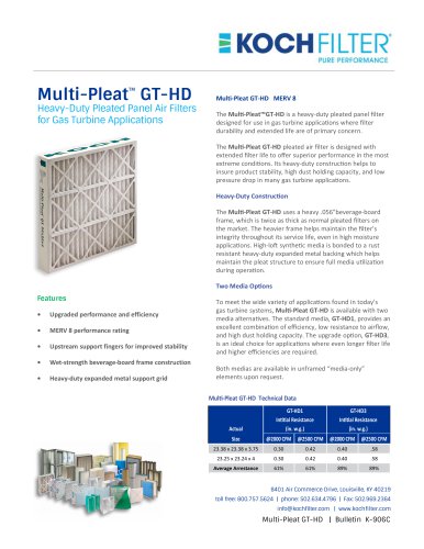 Multi-Pleat GT-HD