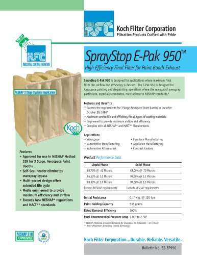 SprayStop E-Pak 950™