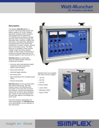 Watt-Muncher DC Portable Load Bank