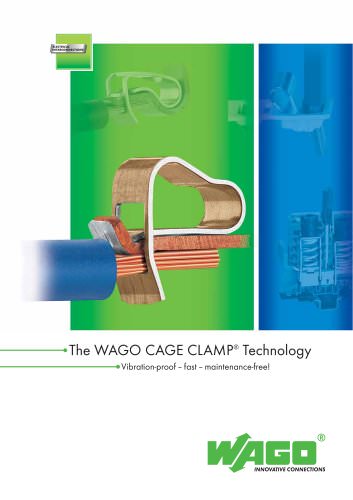 Describes WAGO CAGE CLAMP technology