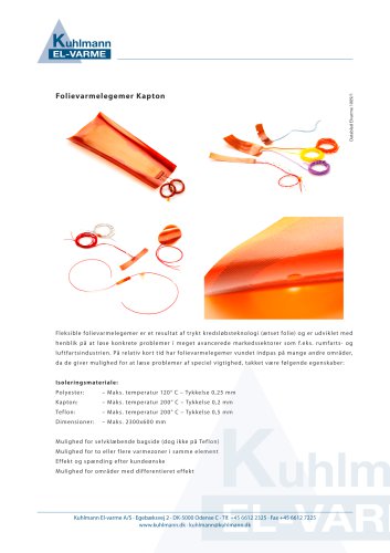 Kapton heaters