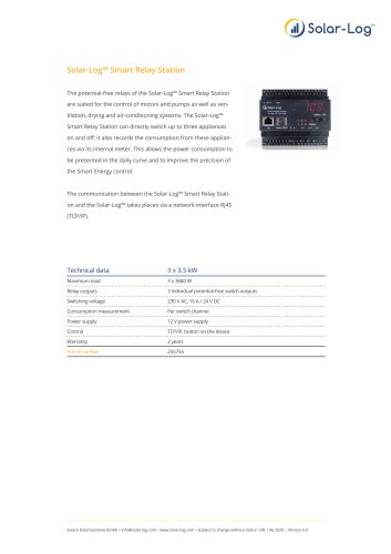 Solar-Log™ Smart Relay Station