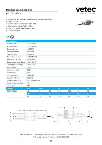 Bending Beam Load Cell