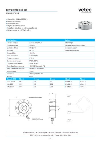 Low profile load cell