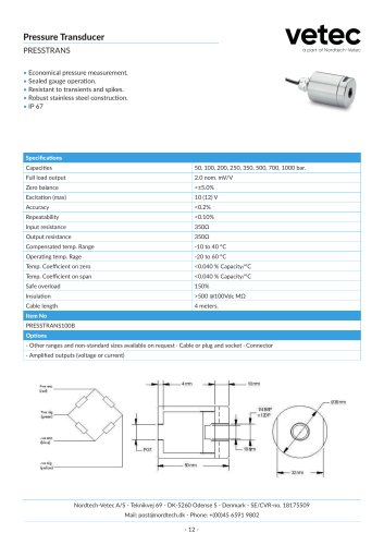 Pressure transducer