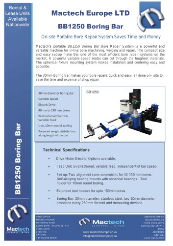 BB1250 BORING BAR