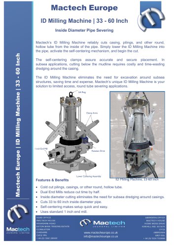 I.D. MILLING MACHINE ID 33″ to 60″