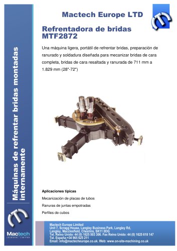 Refrentadora de Bridas MTF2872