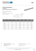 Precision hollow shafts