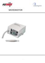 MICROMOTOR MEDIPOWER 30000 RPM