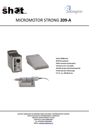 MICROMOTOR STRONG 209A