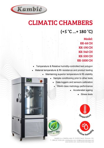CLIMATIC CHAMBERS (+5 &deg;C &hellip;+ 180 &deg;C)