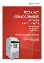 ULTRA FAST CLIMATIC CHAMBER (10 °C/min) (- 40 °C …+180 °C)