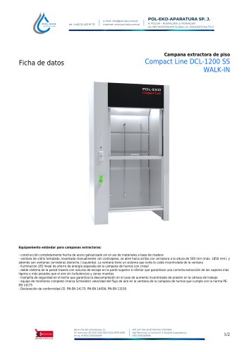 Compact Line DCL-1200 SS WALK-IN