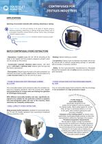 Centrifuges for textiles industries 