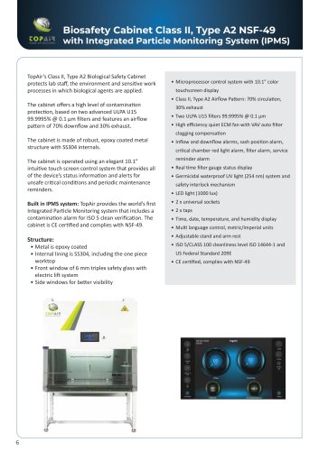 Biosafety Cabinet Class II, Type A2 NSF-49