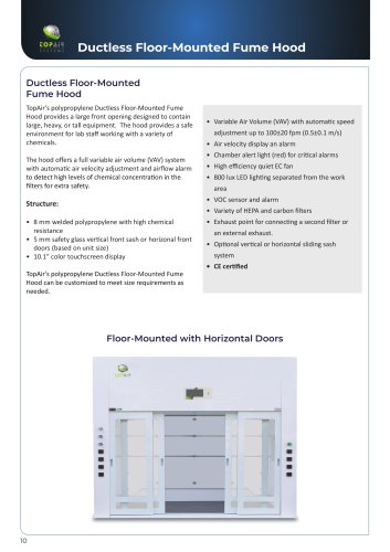 Ductless Floor-Mounted Fume Hood