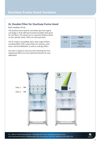 Ductless Fume Hood Versions