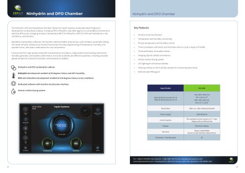 Ninhydrin and DFO Chamber