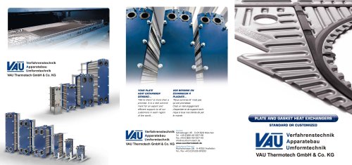 Gasketed Heat Exchangers  Information brochure