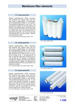 Membrane filter elements