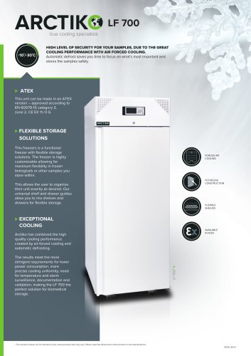 Medium Biomedical Freezer LF 700