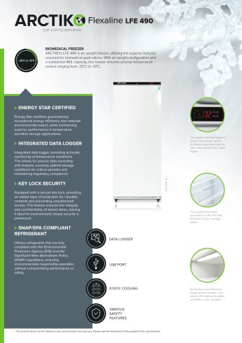 Medium Biomedical Freezer LFE 490