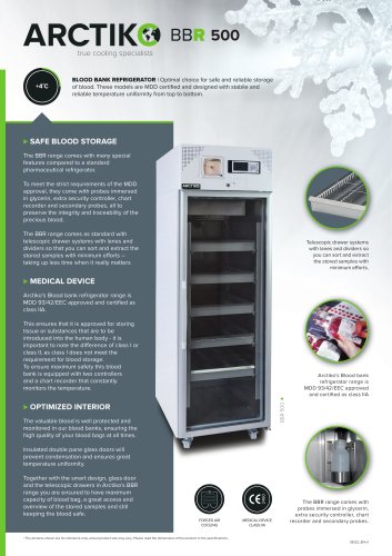 Medium Blood Bank Refrigerator BBR 500