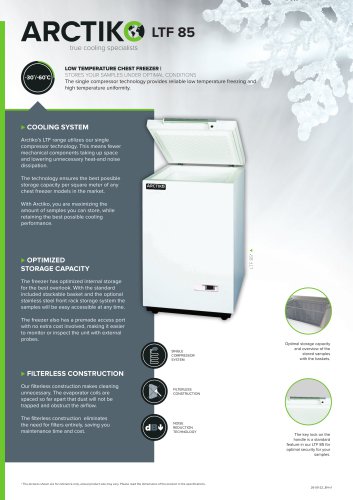 Small Medical Chest Freezer LTF 85