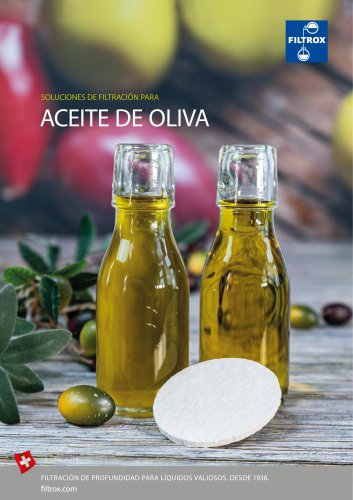 Filtración de aceite de oliva