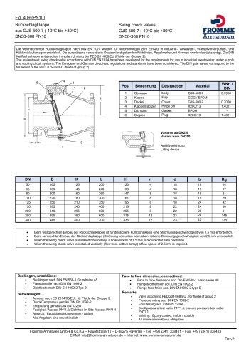 Swing check valves