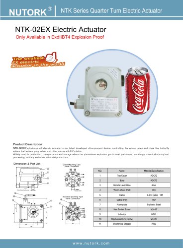 NTK-02EX Electric Actuator