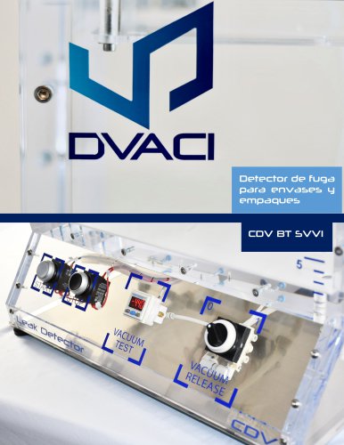 CDV BT SVVI Detector de Fugas para Empaques