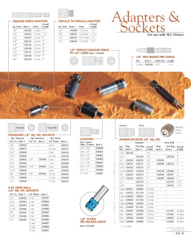 Adapters & Sockets