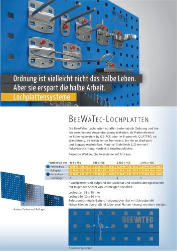 perforated panel system