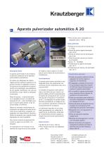 Aparato pulverizador automático A 20 - 1