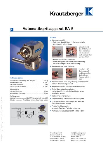 Automatic Spray Gun RA 5