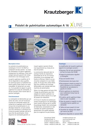 Pistola pulverizadora automática A 16