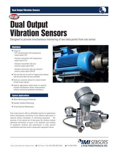 Dual Output Vibration Sensors