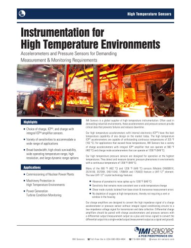 Instrumentation for High Temperature Environments