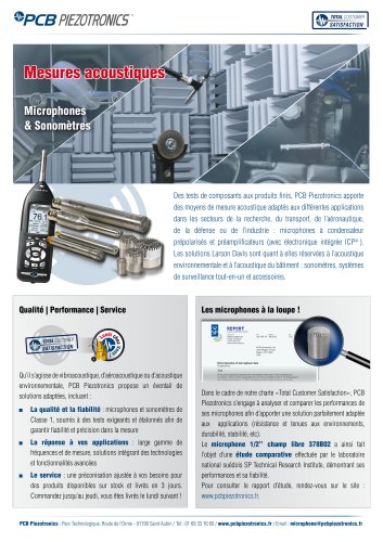 MESURES ACOUSTIQUES