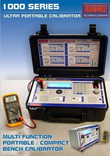 1000 series ultra portable calibrator