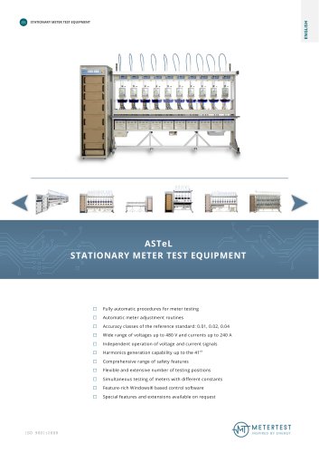 ASTeL STATIONARY METER TEST EQUIPMENT