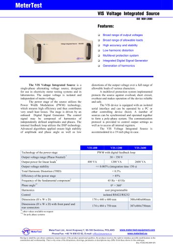 Voltage Integrated Source