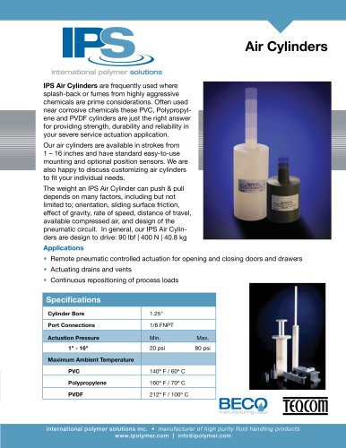 IPS Air Cylinder Catalog