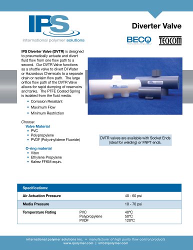 IPS Diverter Valve Catalog