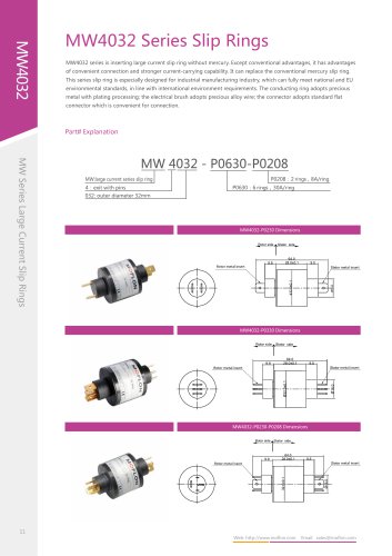 Industrial slip ring MW4032 series