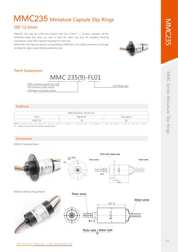 Military slip ring MMC235 series