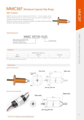 Military slip ring MMC397 series